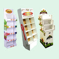 Custom Supermarket Retail Grocery Shop Display Shelf Cardboard Display Rack Dry Fruit Vegetable Cardboard Display Stand