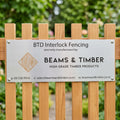 Factory Directly Supply Custom Engraved Aluminum Fence Sign with Letterpress Printing Home Decoration 4 Screw Holes