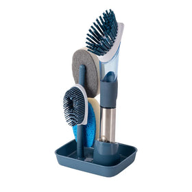 Kitchen Oily Pot Dishes Washing Sponge Soap Dispensing Dish Brush Soap Control Dishwand Kitchen Cleaning Brush