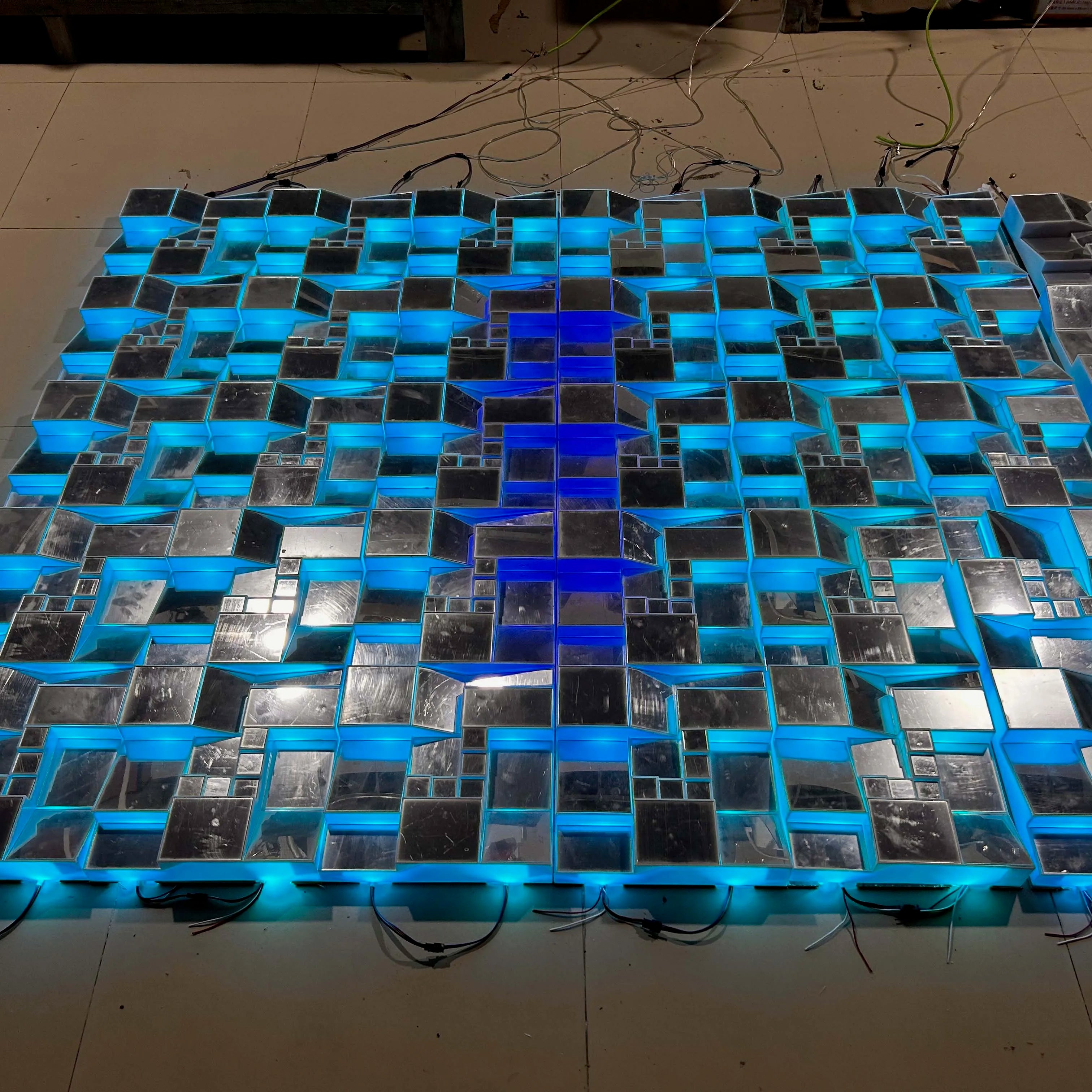 Disco Lights with DMX Self-Propelled Mode + Wall Washer + Handmade Mirrors: Bar Party Hits