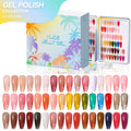 JTING Summer New Trend  48colors Jelly Nude Gel Nail Polish Set Box Collection with Free Color Book Gift Box and Sample