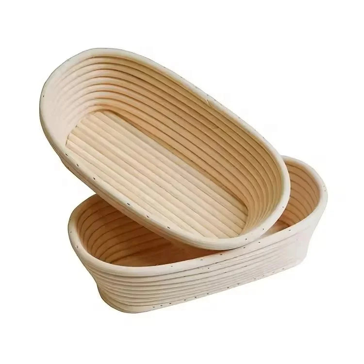 Bread Bosses Cane Oval Bread Bannetrons Proofing Basket Eco-Friendly Multifunction Laser Logo Home Kitchen 1 Per Kit for