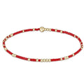 Bohemia Multi Colors Tiny Cute Gold Beads Miyuki Beaded Stretch Hope Bracelet Custom Colors