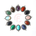 Natural Stone Time Gem Cabochon Oval Crystal Pendant Necklace DIY Gemstone for Jewelry Making Accessories