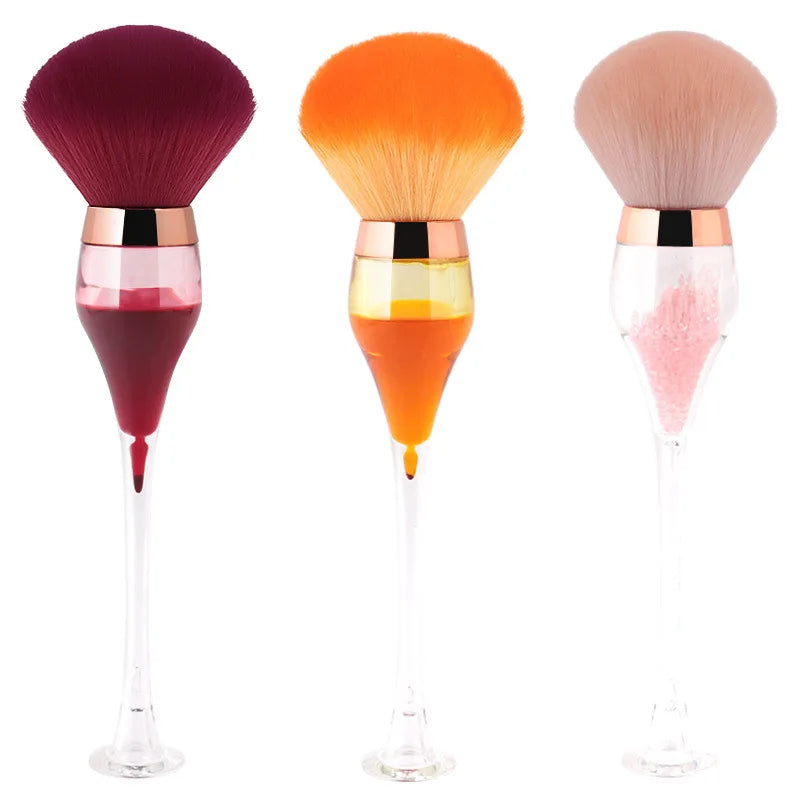 Wholesale Makeup Brush Single Blush Single Makeup Brush Wine Glass Shaped Makeup Brush