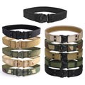 Outdoor Canvas Camouflage Outdoors Nylon Security Tactical Belts for Men Tactical Battle Belt