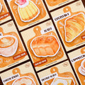 Hot Sale Baking Time Bread Coffee Series Sticky Notes Cute High Appearance Reusable Removable Memo Pads Portable Pocket Stickers
