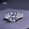 Silver 925 Original Brilliant Cut 5 Ct D Color Pass Diamond Test  Moissanite Cow Head Ring for Women Wedding Gift Fine Jewelry