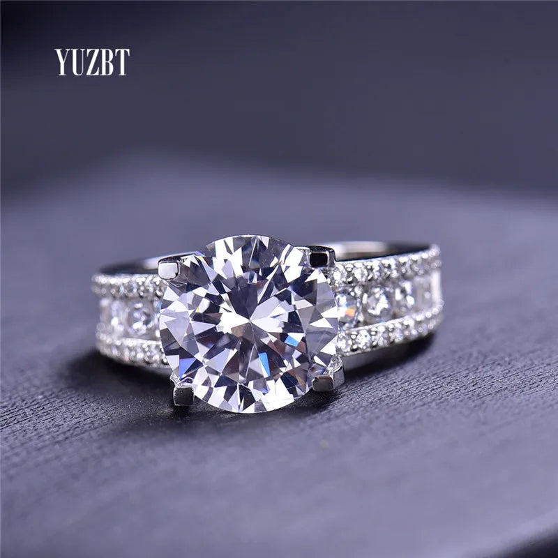 Silver 925 Original Brilliant Cut 5 Ct D Color Pass Diamond Test  Moissanite Cow Head Ring for Women Wedding Gift Fine Jewelry