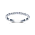 Customized Jewelry Wedding Band Engagement Gift Band 925 Silver PT950 10k 14k 18k Lab Diamond Ring Half Eternity  Ring