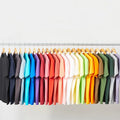 SHINBENE Unisex 250gsm Cotton T-shirt Plain Blank Black White Basic OEM Logo Custom T Shirt