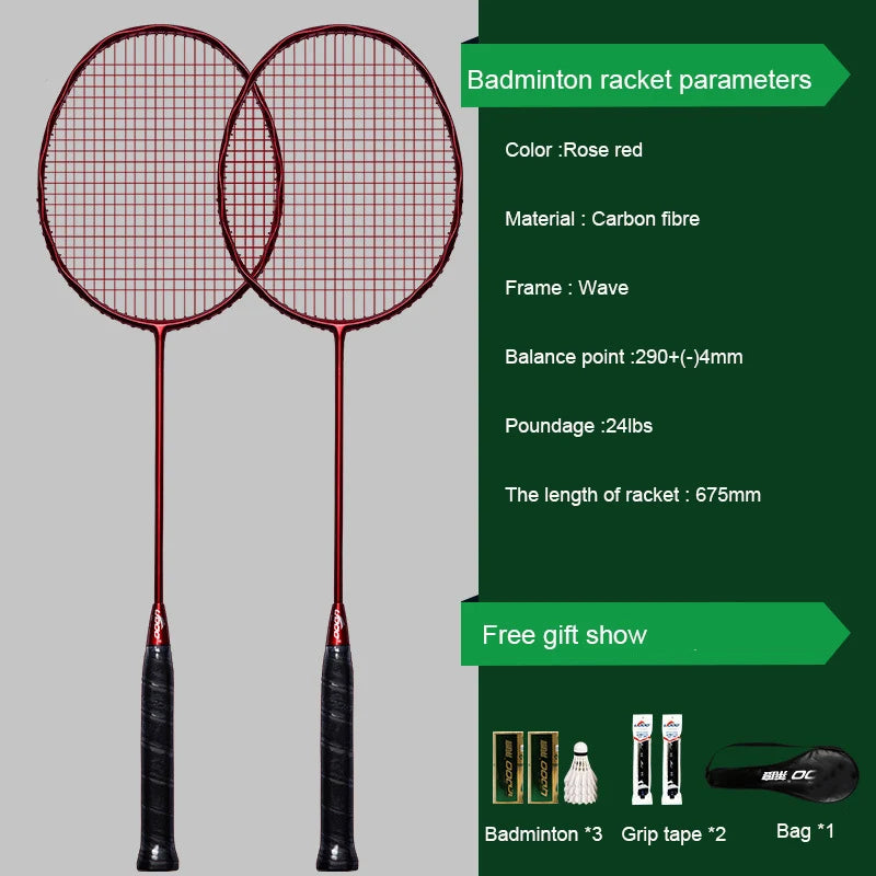 Graphite Badminton Racket Racquet Logo High Quality Full Carbon New Style Different Colors Customized Bag Custom OEM Frame PCS