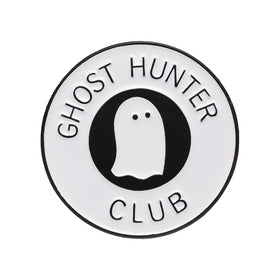 Ghost Hunter Club Enamel Pins Funny Boo Punk Brooches Lapel Badge Wholesale Hat Backpack Clothes Pins Jewelry Gift for Friends