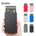 TILONSTAR TVC100 Slim Aluminum Wallets OEM Pop-up Cardholder Credit Card Holder with RFID Technology