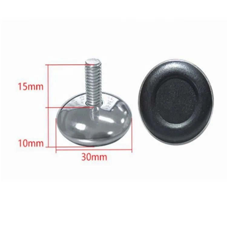 Stainless Steel Furniture Feet Adjustable Leveler Thread Screw Tube Insert Adjustable Leveling Foot Glide Tube Plug