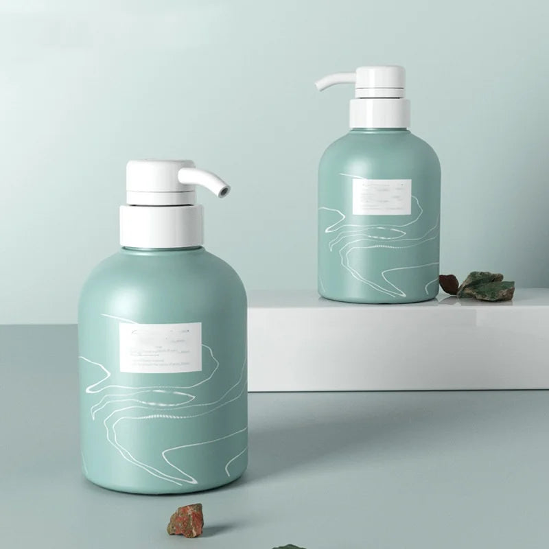 Sunshine Wholesale 300 ml Custom Lotion Bottle Double Emulsion Dispenser Bottle Soft Touch Empty Plastic Bottle