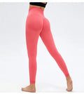 Seamless Butt Lifter Women's Fitness Leggings Solid Pattern Gym Pants with Booty Scrunch