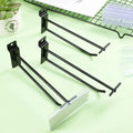 China Factory Wire Basket Custom Pvc Labels Clip Holder Strip Price Tag Holder With Adhesive Tape for Wire Shelf Slatwall Hook