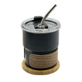 10oz 300ml Camping Stackable Tumbler Cup Keep Cold Single Wall Stainless Steel Metal Mini Beer Coffee Mug with Bamboo Sleeve