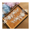 High Quality 3D Embroidered Flower Guipure Lace Fabric Width Colorful Lady Dress & Clothing Trim 3D Embroidery Trim XY001