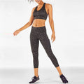 Wholesale Custom OEM Women's Leopard Print Sports Bra With Pocket Cross Back Gym Yoga Bra Athletic Wear
