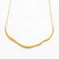 Joolim Jewelry 18K Gold Plated Irregular Overlength Bar Pendant Dainty Chain Necklace Fashion Jewelry MegaBDM