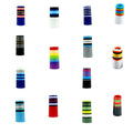 9.1*30*14mmmm 0.355 inch multi color with multi assorted color strips with colored ring plastic ferrule for golf club assembly