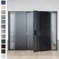 European Style Luxury Villa Exterior Doors Cast Aluminum Minimalist Style Apartment Entry Doors for Houses