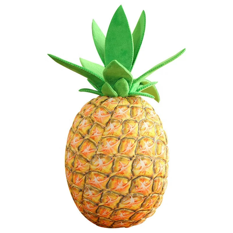Home Decoration Soft Pillow Cushion Simulated Pineapple Plush Toy Comfort Doll Stuffed Ananas Toys Made Nylon PP Cotton Mesh