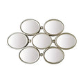 69X45cm European Creative Entrance Personalized Three-dimensional Iron Art Living Room Custom Hotel Luxury Wall Hanging Mirror