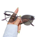 New Arrival Photochromic Anti Blue Light Blocking Glasses Women Cat Eye Glasses Frames