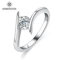 GRA Certified Luxury Fadeless Wedding Ring Set 0.5CT 925 Silver VVS1 D Custom Moissanite Ring for Women