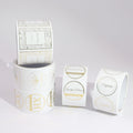 Printing Custom Vinyl Bottle Logo Gold Foil Clear Sticker Sheets Transparent Waterproof Sticker