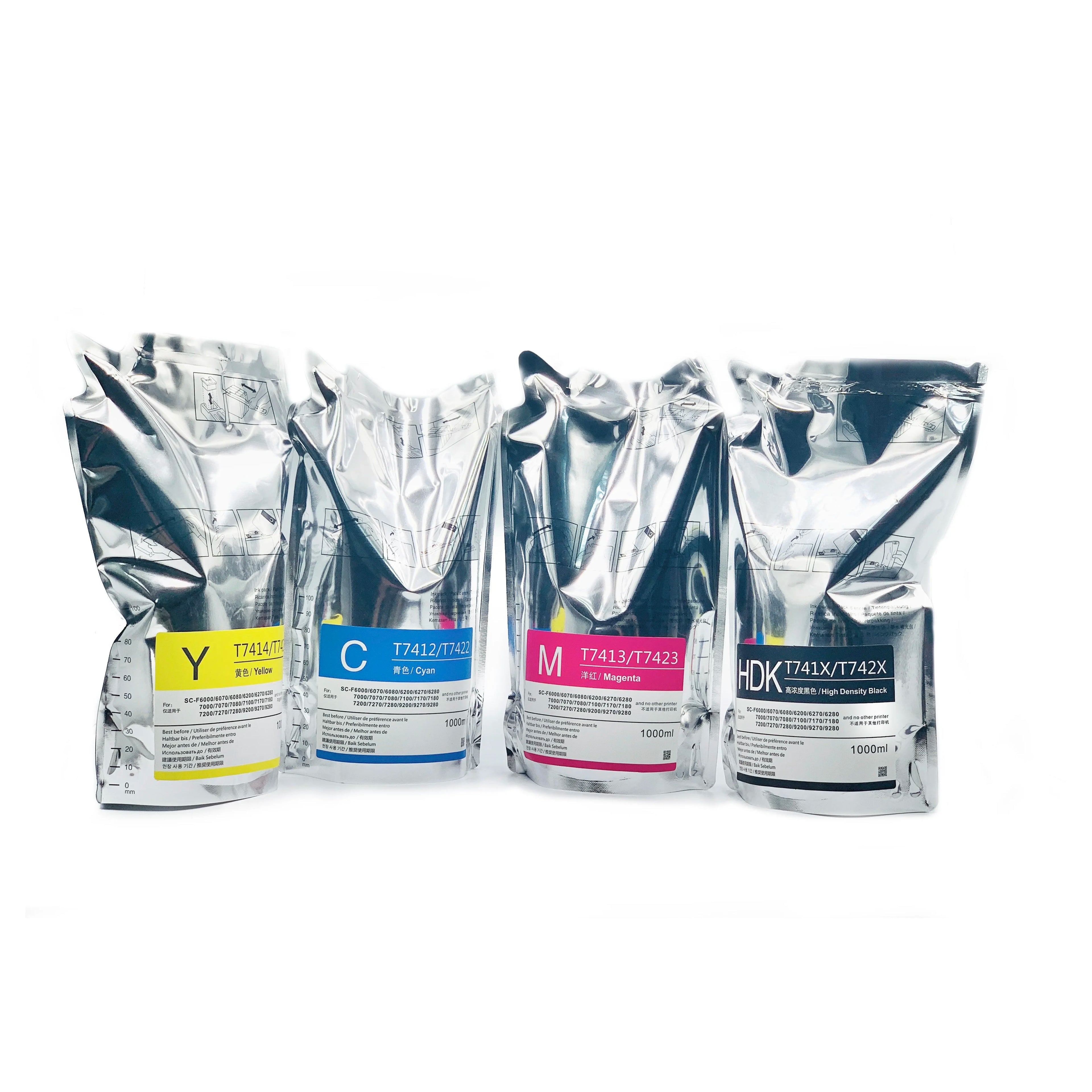 T46 C220 C320 C420 C820 BCMY Eco-Friendly Water-Based Dye for Sublimation for for SureColor SC F6370/F9470 Transfer Printing