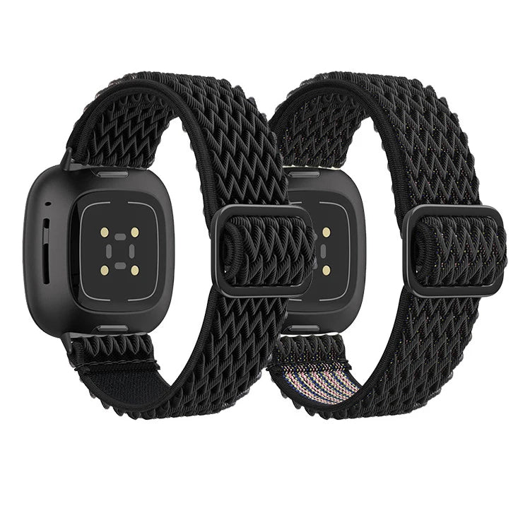 IVANHOE for Fitbit Versa 3 4 Band Strap Elastic Nylon Adjustable Watchband for Fitbit Sense/Sense 2 Wristband Sport Bracelet