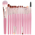 Exquisite Personality High-quality Eye Makeup Brush Set 15 Pieces of Plastic Handle Paint Facial Makeup Tool Kit
