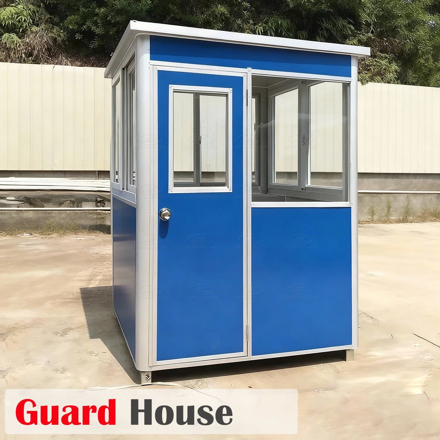 Modular Safe Metal Shack Elegant Sentry Box Temporary Kiosk Small Cabin Guard House Outdoor Modern Portable Security Booth
