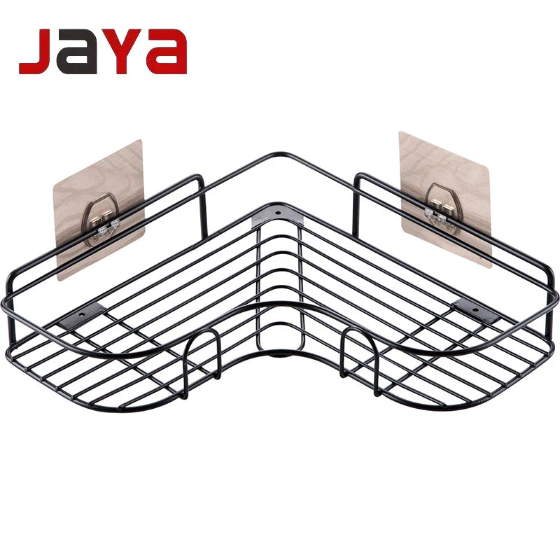 JAYA Wall Mounted Shower Shelf Storage Rack Steel Kitchen Rack Multi Functional Bathroom Organizer Over the Sink Dishes Rack