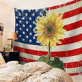 Gold Sunflower Tapestry Wall Hanging Beach Throw Rug Blanket Camping Tent Travel Mattress Vintage Tapestries Summer Decoration