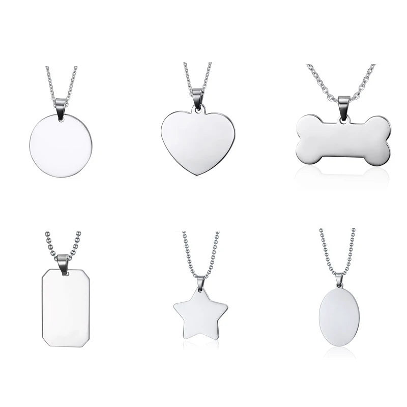 YK Custom LOGO Cheapest Mens Different Shape Stainless Steel Dog Tag