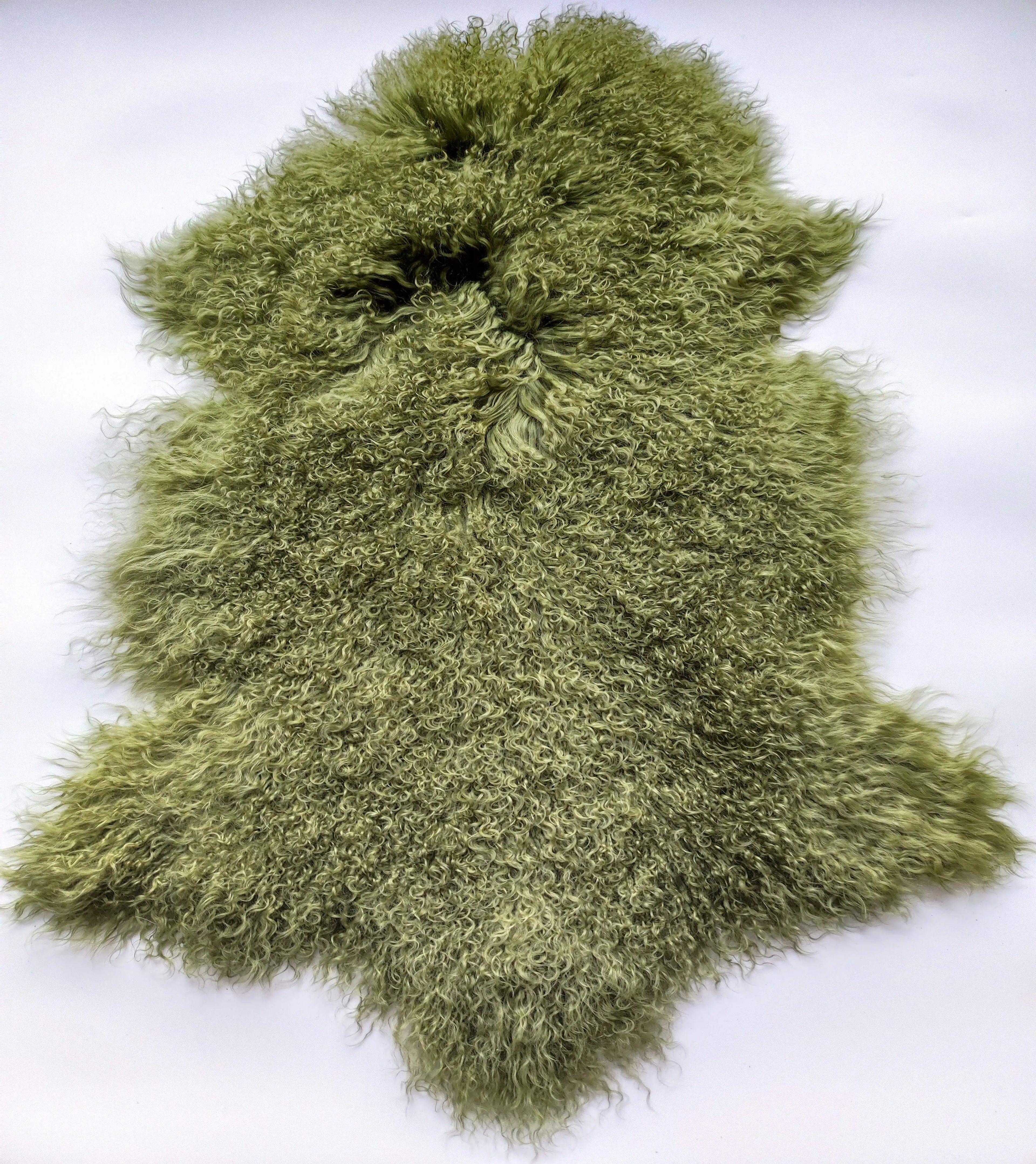 Colorful Tibetan Sheep Skin Plate Natural Mongolian Fur Real Garment Accessory for Carpet Padding Grade Quality ECO-TAN Process