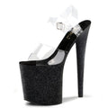 20 cm Thin Heel Super High Heel Thick Sole Platform Steel Pipe Dance High Heels Club Fashion Large Size Leaky Toe New Sandals