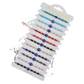 Wholesale Amulet Red Blue Black Adjustable Charms Jewelry Stainless Steel 18k Gold Plated Beaded  Bracelet