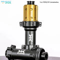 SeeMore ODM/OEM 60T Steel Ratchet Road Bike Hub Set 12*100/142mm DT Structure Center Lock HG/XD Aluminum Front Rear Hub MegaBDM