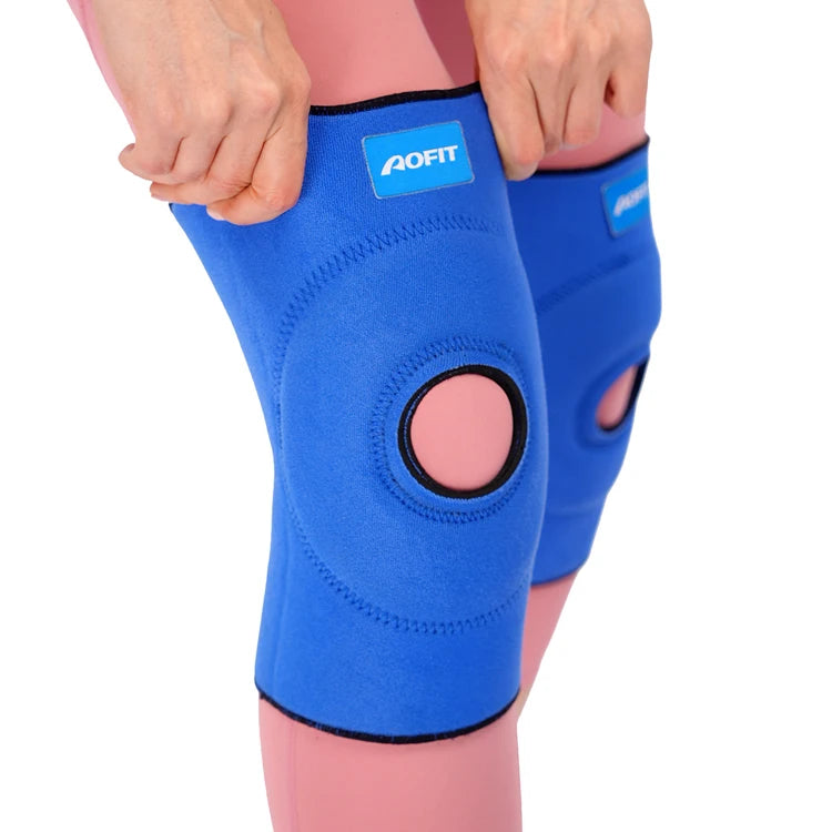 Cheap Wholesale Custom logo Men Women Adjustable Elastic Open Patella Knee Brace