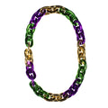 Factory Wholesale Party Mardi Gras Parade Purple Gold Green Big Jumbo Chain Link Necklace
