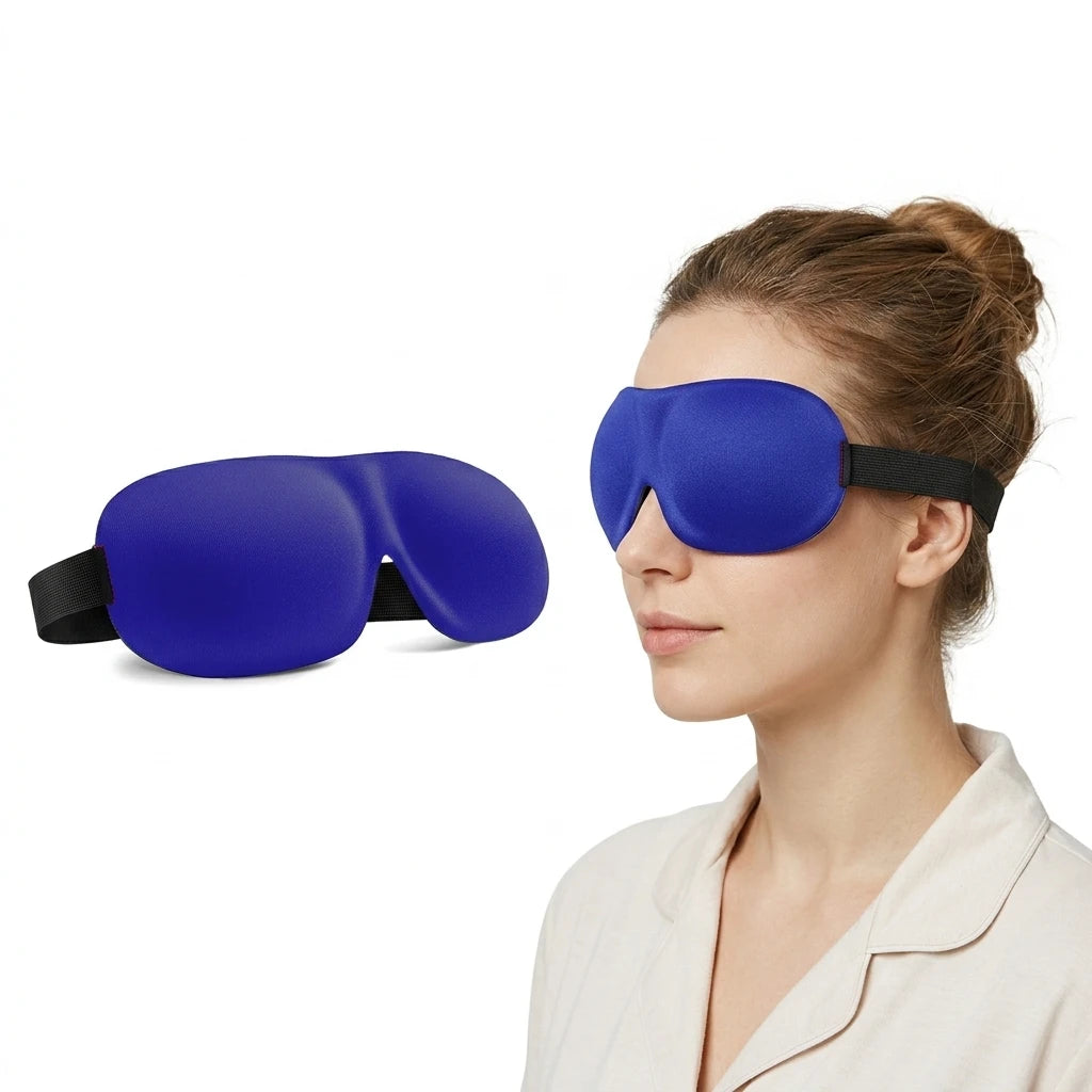 Custom Logo Blindfold for Men Women 3D Eye Masks for Sleeping Ultra-Thin Sides for Side Sleeper Sleep Mask