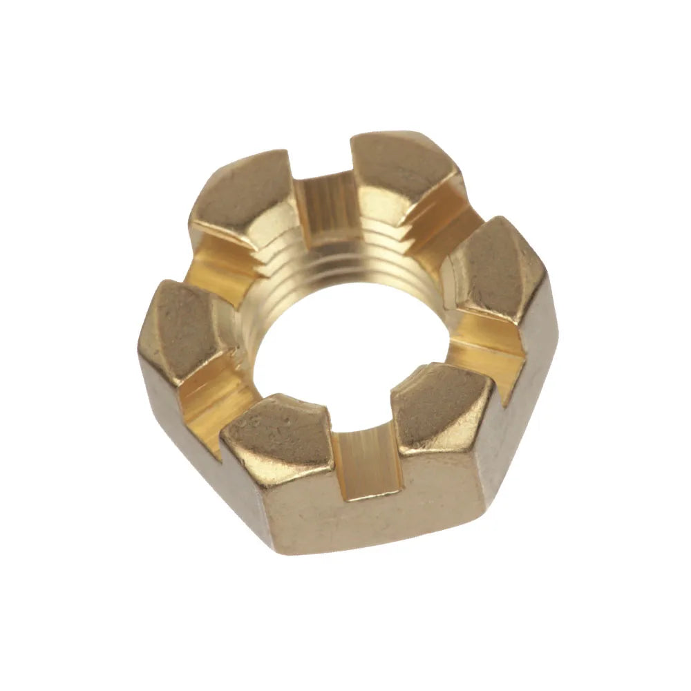 Custom Brass Propeller Nuts Nickel Plated Polished for Mining Applications Engine Parts