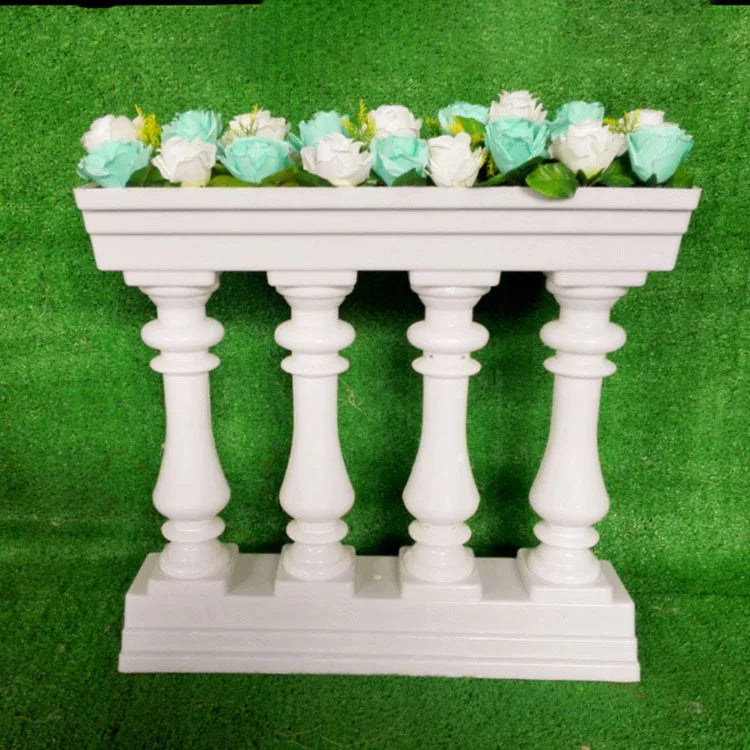 Elegant and Simple Plastic Background Ornaments Roman Post Fence and Road Lead Fence for Wedding Supplies