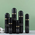 New 15ml 30ml 50ml 80ml 100ml 120ml 150ml White Black Round Airless Pump Plastic Bottle with Black Head